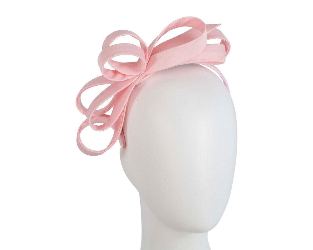 Cupids Millinery Women's Hat Pink Pink bow racing fascinator by Max Alexander