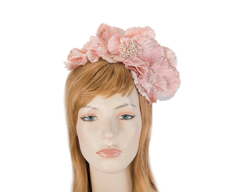 Cupids Millinery Women's Hat Pink Pink Flower Fascinator Headband