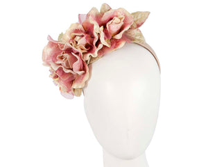 Cupids Millinery Women's Hat Pink Pink flower headband fascinator by Max Alexander