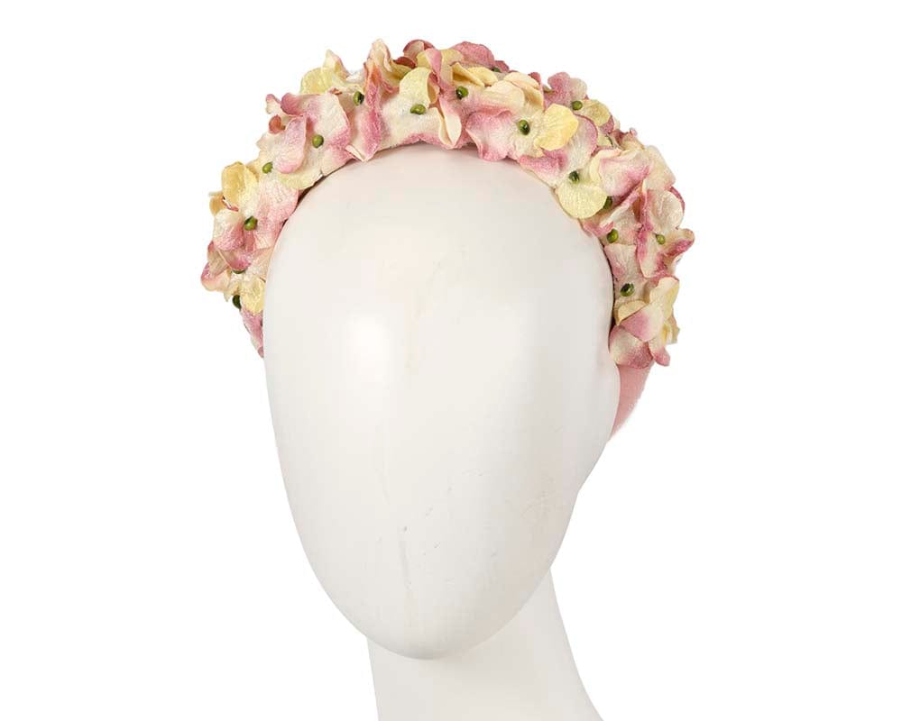 Cupids Millinery Women's Hat Pink Pink flower headband halo by Max Alexander