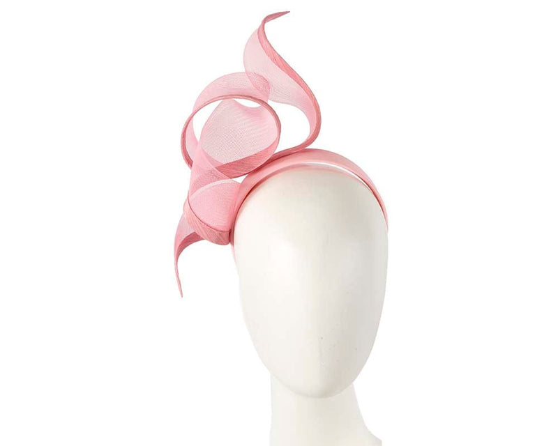 Cupids Millinery Women's Hat Pink Sculptured pink racing fascinator by Fillies Collection