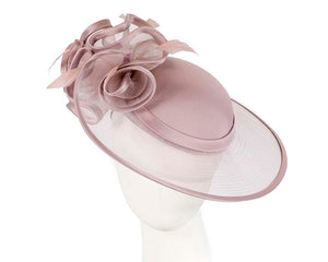 Cupids Millinery Women's Hat Pink Tea rose Mother of the Bride Wedding Hat