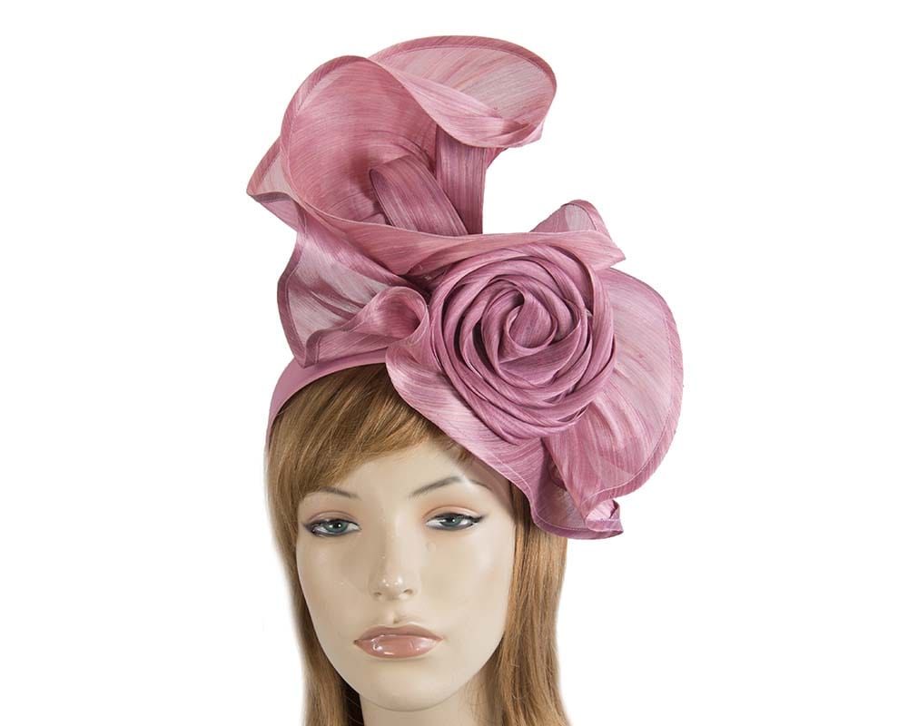 Cupids Millinery Women's Hat Pink Twisted dusty pink designers fascinator by Fillies Collection