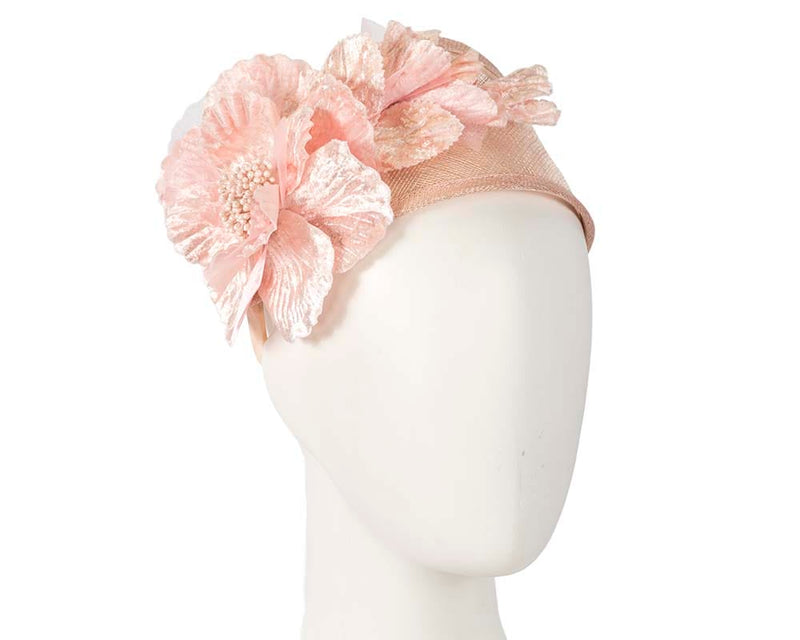 Cupids Millinery Women's Hat Pink Wide blush flower headband fascinator by Max Alexander