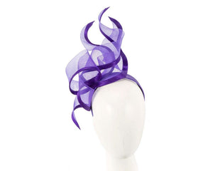 Cupids Millinery Women's Hat Purple Bespoke purple racing fascinator by Fillies Collection