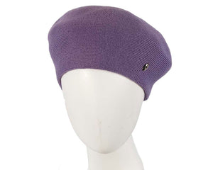 Cupids Millinery Women's Hat Purple Classic woven purple beret by Max Alexander