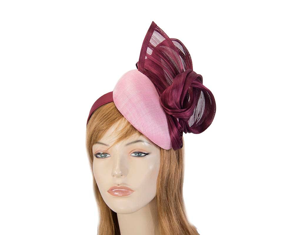 Cupids Millinery Women's Hat Purple/Pink/Burgundy Elegant pink & magenta pillbox racing fascinator by Fillies Collection