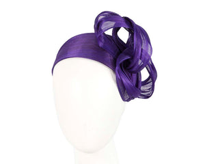 Cupids Millinery Women's Hat Purple Purple retro headband by Fillies Collection