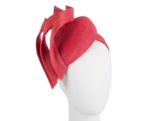 Cupids Millinery Women's Hat Red Bespoke red pillbox fascinator by Fillies Collection