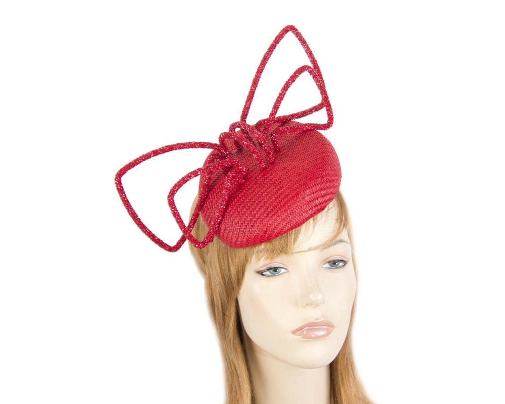 Cupids Millinery Women's Hat Red designers racing fascinator by Fillies Collection