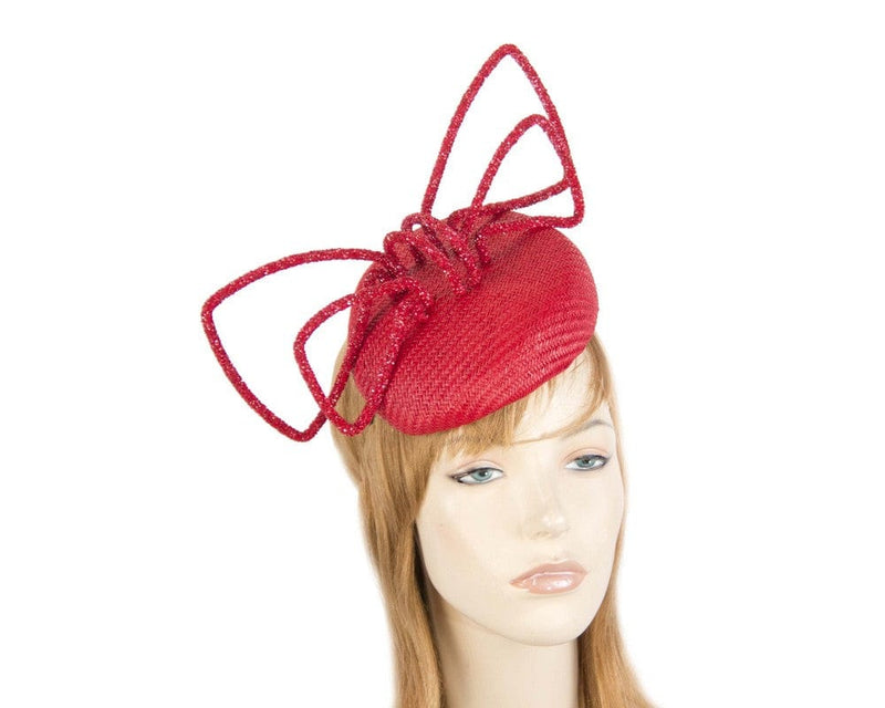 Cupids Millinery Women's Hat Red designers racing fascinator by Fillies Collection