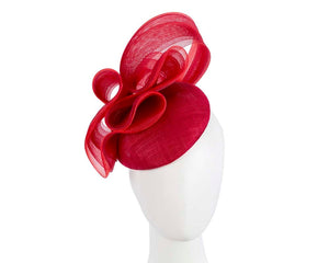 Cupids Millinery Women's Hat Red Designers red pillbox fascinator by Fillies Collection