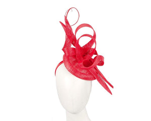 Cupids Millinery Women's Hat Red Edgy tall red fascinator by Max Alexander