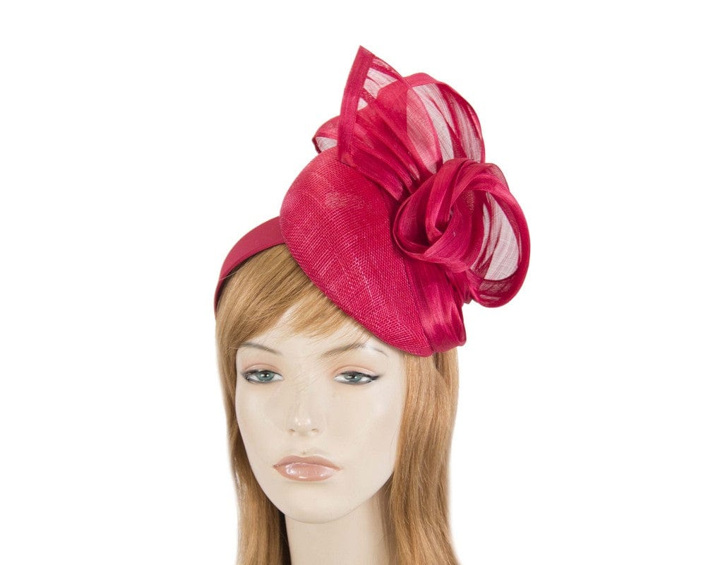 Cupids Millinery Women's Hat Red Elegant red pillbox racing fascinator by Fillies Collection