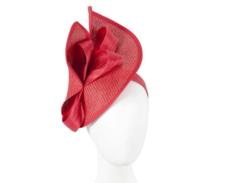 Cupids Millinery Women's Hat Red Large red Fillies Collection racing fascinator with bow