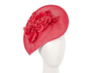 Cupids Millinery Women's Hat Red Large red flower fascinator by Max Alexander