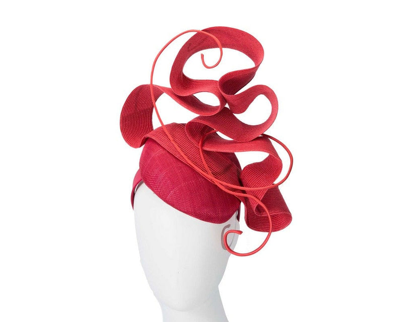 Cupids Millinery Women's Hat Red Red designers racing fascinator by Fillies Collection