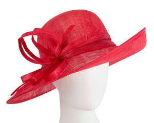 Cupids Millinery Women's Hat Red Red fashion racing hat by Max Alexander