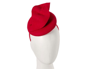 Cupids Millinery Women's Hat Red Red felt fascinator by Max Alexander