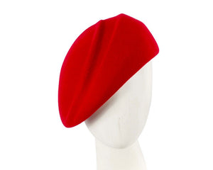 Cupids Millinery Women's Hat Red Red winter felt beret by Max Alexander