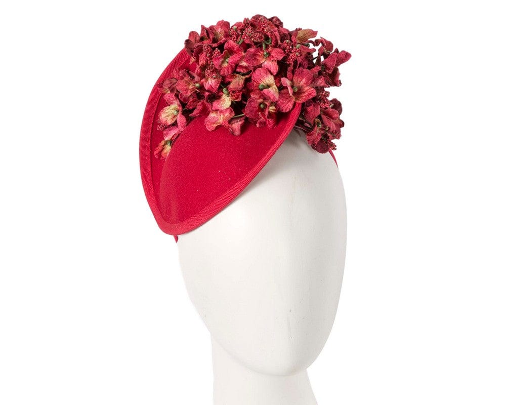 Cupids Millinery Women's Hat Red Red winter racing fascinator by Fillies Collection