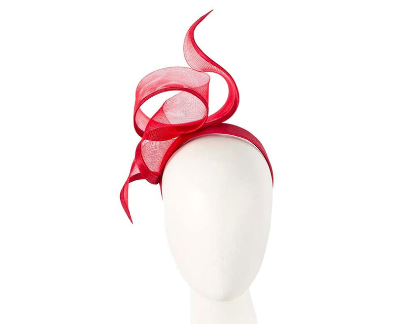 Cupids Millinery Women's Hat Red Sculptured red racing fascinator by Fillies Collection