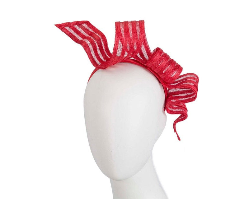 Cupids Millinery Women's Hat Red Stylish red racing fascinator by Max Alexander