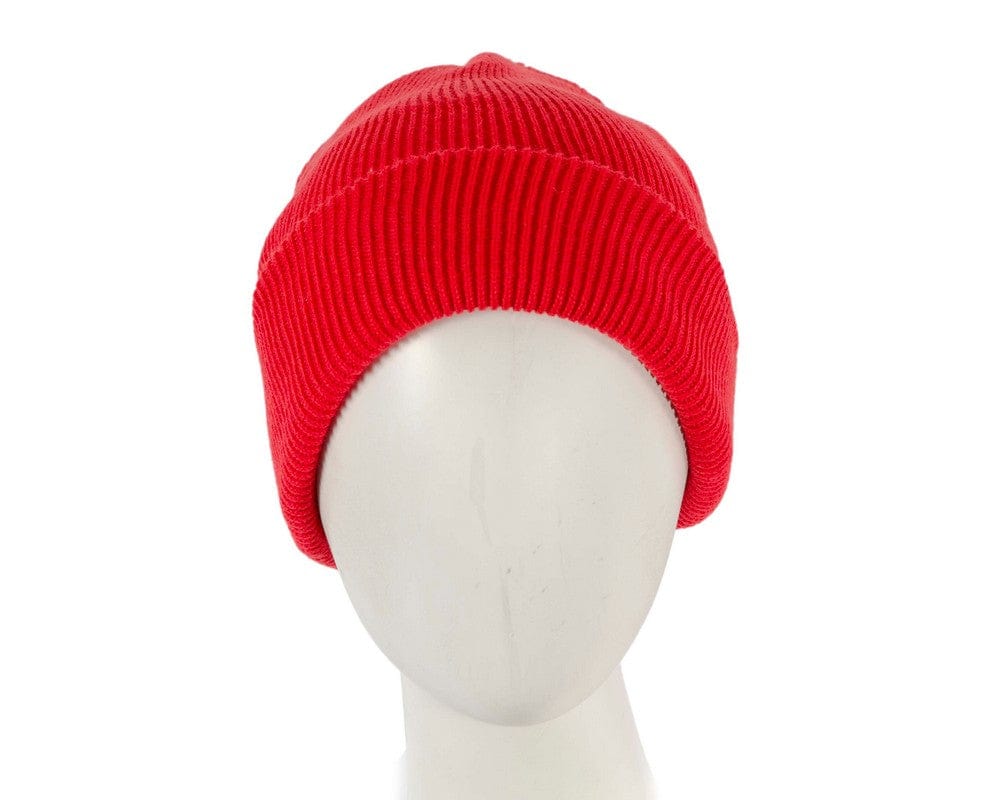 Cupids Millinery Women's Hat Red Warm European made red beanie