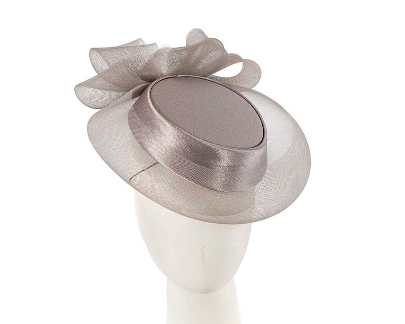 Cupids Millinery Women's Hat Silver Grey Pillbox Mother of the Bride custom made hat