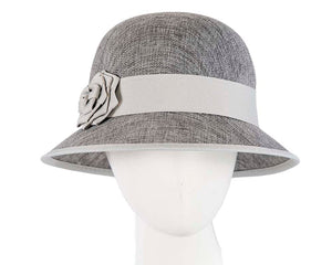 Cupids Millinery Women's Hat Silver Silver cloche hat by Max Alexander