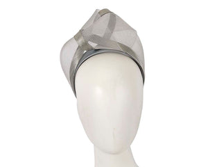 Cupids Millinery Women's Hat Silver Silver fashion headband turban by Fillies Collection
