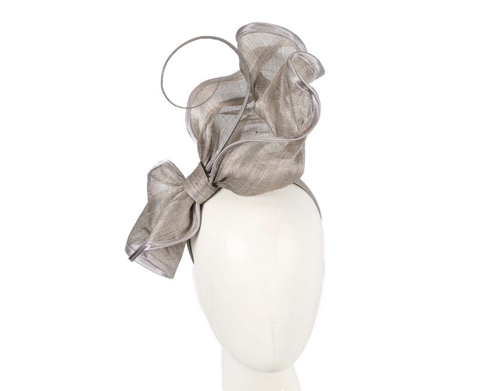 Cupids Millinery Women's Hat Silver Silver racing fascinator by Fillies Collection