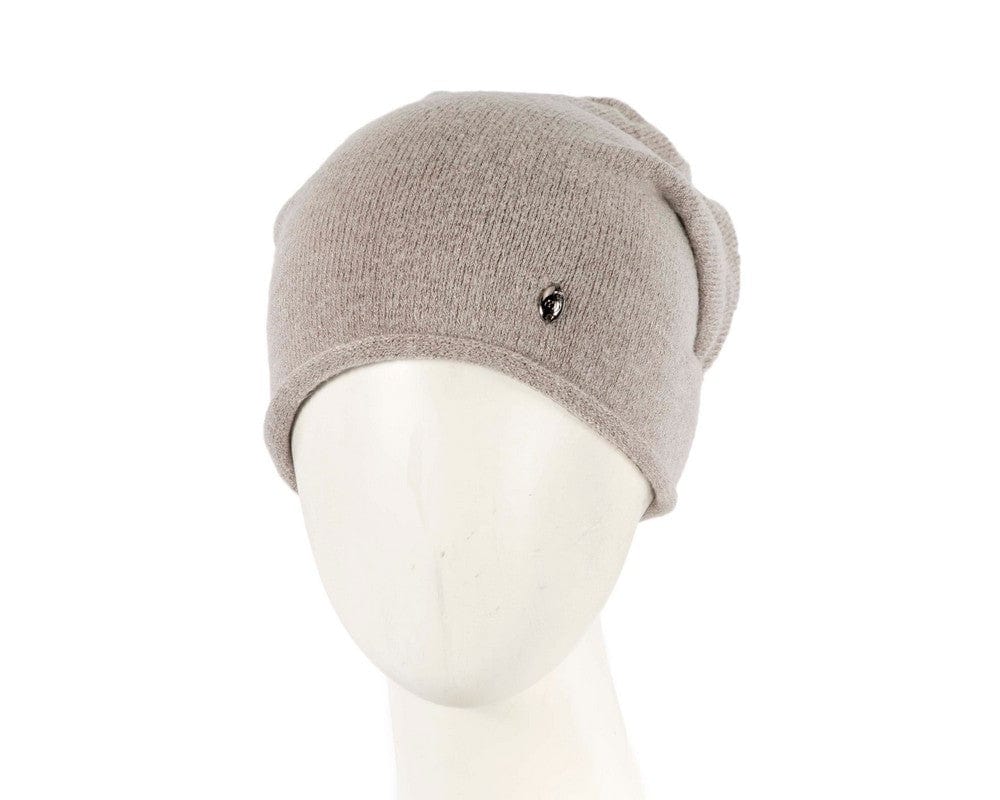 Cupids Millinery Women's Hat Silver Stylish warm European made grey beanie