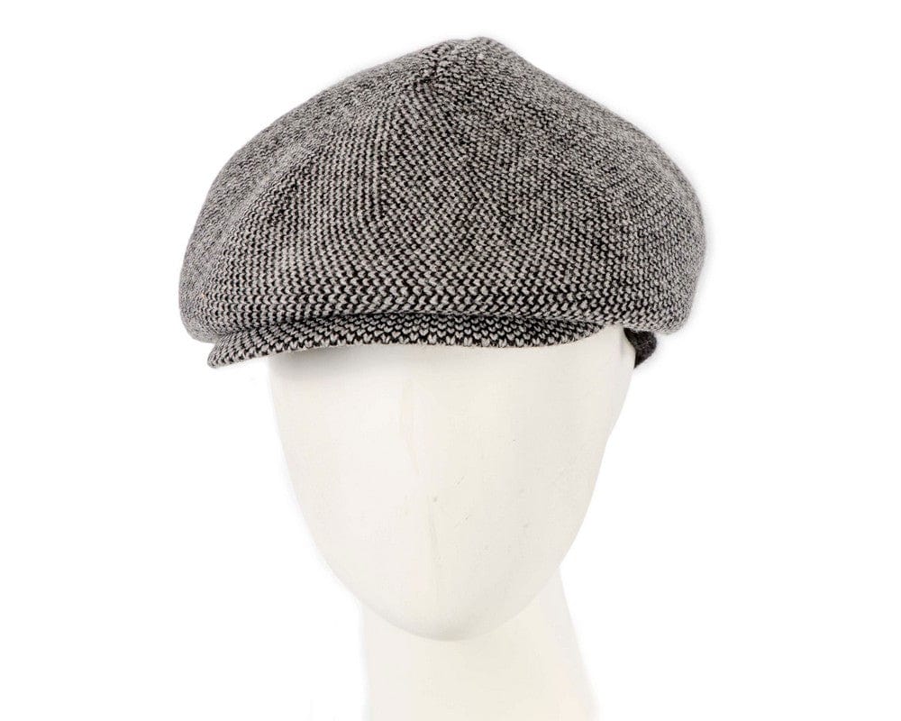 Cupids Millinery Women's Hat Silver Warm grey wool winter fashion beret by Max Alexander