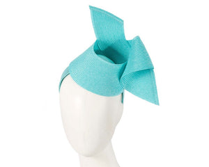 Cupids Millinery Women's Hat Turquoise Modern turquoise fascinator by Max Alexander