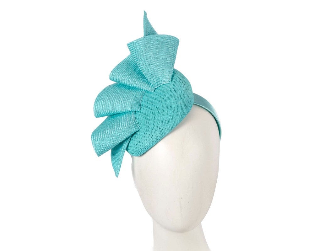 Cupids Millinery Women's Hat Turquoise Turquoise pillbox fascinator by Fillies Collection