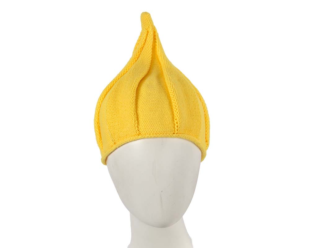 Cupids Millinery Women's Hat Yellow Warm yellow pixi hat