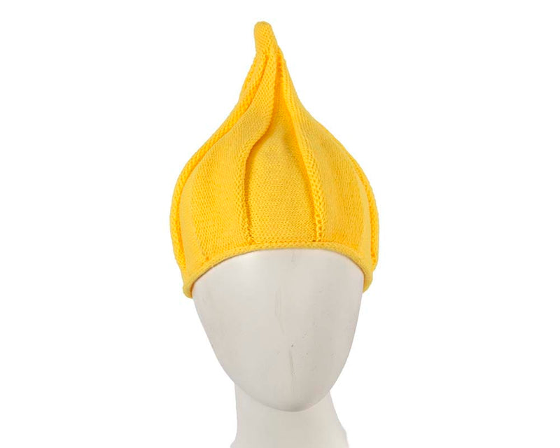 Cupids Millinery Women's Hat Yellow Warm yellow pixi hat