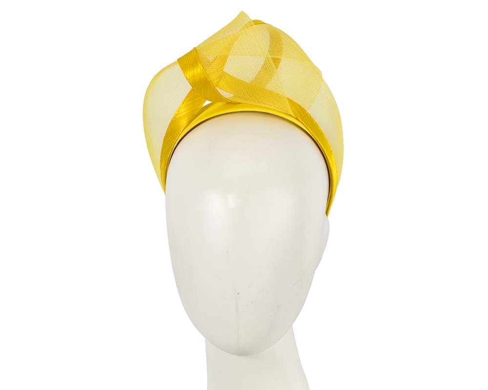 Cupids Millinery Women's Hat Yellow Yellow fashion headband turban by Fillies Collection