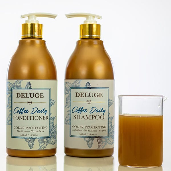 DELUGE Cosmetics Hair Care Shampoo and Conditioner-Coffee
