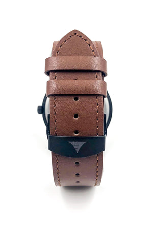 Everwood Watch Company Men's Fashion - Men's Watches Inverness - Multi Bamboo & Brown Leather | Everwood