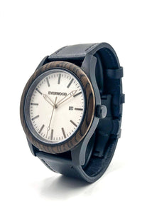 Everwood Watch Company Men's Fashion - Men's Watches Inverness - Walnut & Black Leather | Everwood