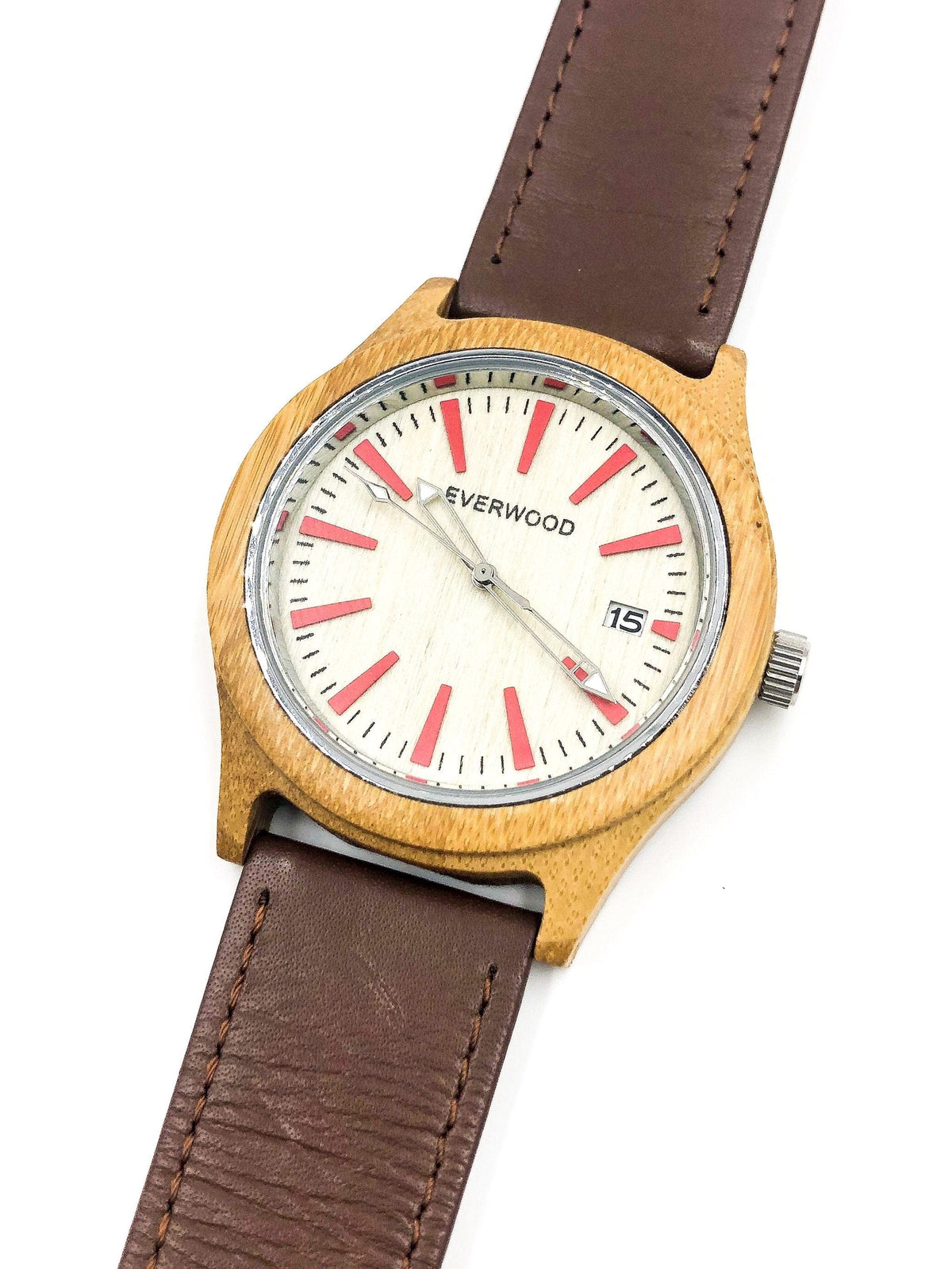 Everwood Watch Company Men's Fashion - Men's Watches Kylemore - Bamboo Brown Leather | Everwood