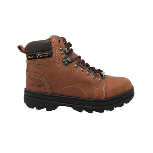 Fadcloset Footwear & Accessories Men's Boots AdTec Men's 6" Crazy Horse Hiker Boot Steel Toe Cement