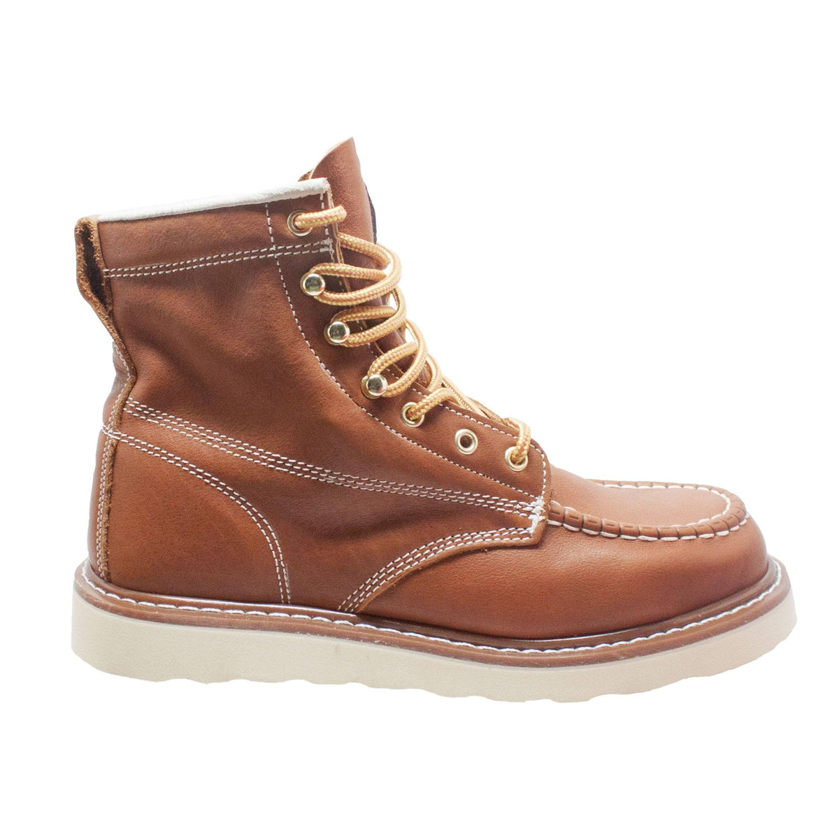 Fadcloset Footwear & Accessories Men's Boots AdTec Men's 6" Full-Grain Leather Soft Moc Toe Mud Free Boot Goodyear Welt