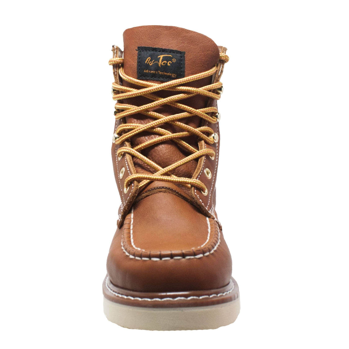 Fadcloset Footwear & Accessories Men's Boots AdTec Men's 6" Full-Grain Leather Soft Moc Toe Mud Free Boot Goodyear Welt