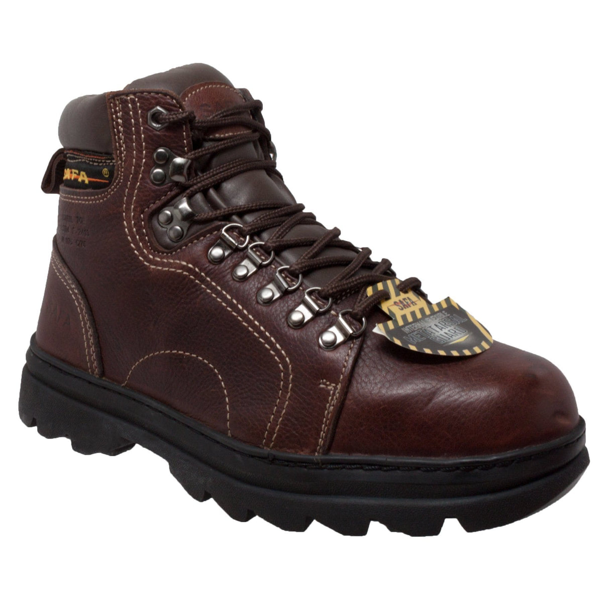 Fadcloset Footwear & Accessories Men's Boots AdTec Men's 6" Full-Grain Tumbled Leather Internal Metatarsal Guard Steel Toe Hiker