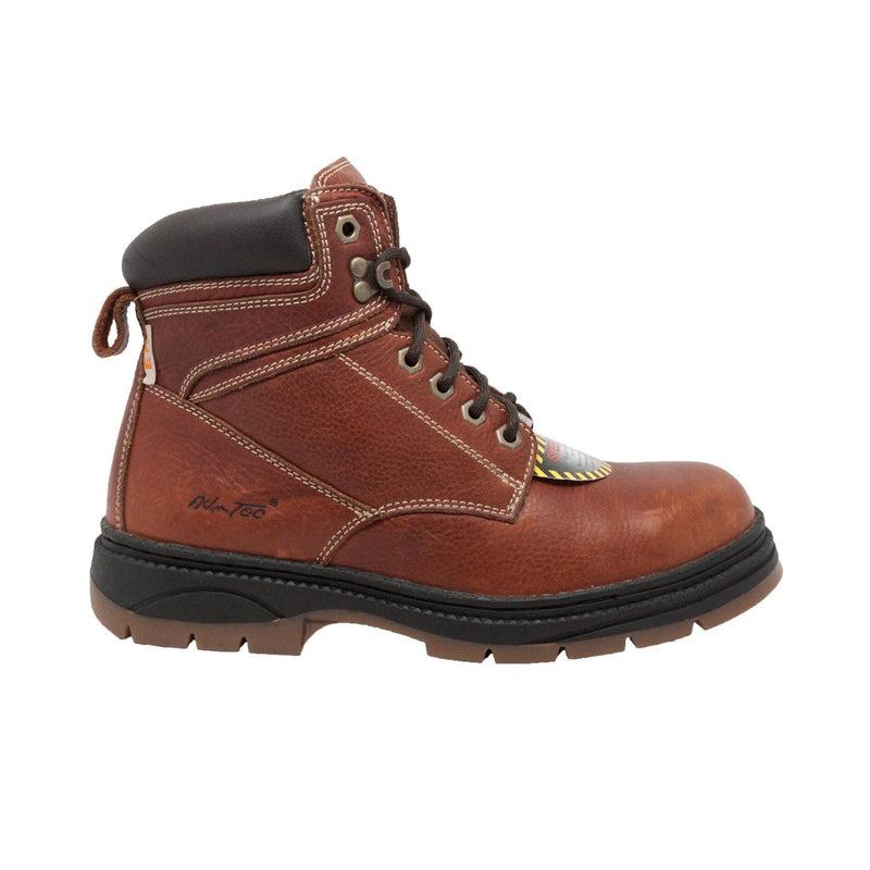 Fadcloset Footwear & Accessories Men's Boots AdTec Men's 6" Full-Grain Tumbled Leather Steel Toe Removable Pu Insole Work Boot Cement