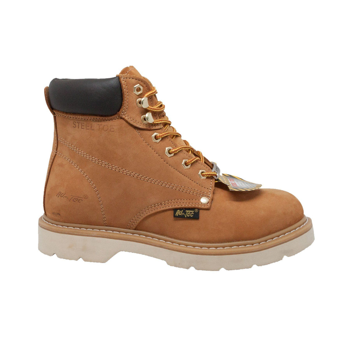 Fadcloset Footwear & Accessories Men's Boots AdTec Men's 6" Nubuck Leather  Boot Steel Toe Mud Free Sole Goodyear Welt