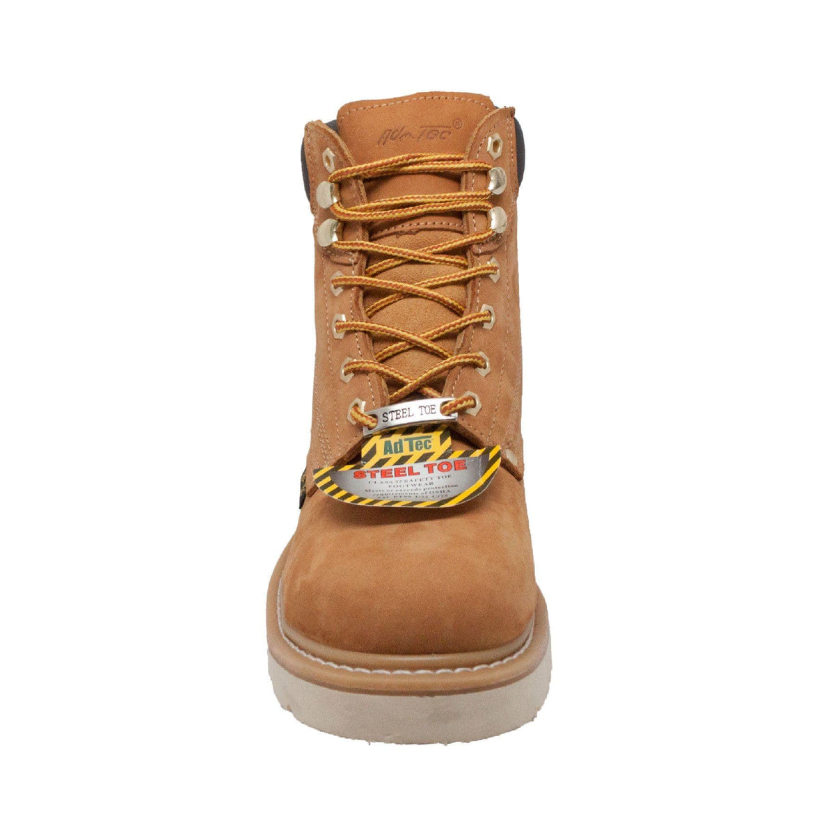 Fadcloset Footwear & Accessories Men's Boots AdTec Men's 6" Nubuck Leather  Boot Steel Toe Mud Free Sole Goodyear Welt